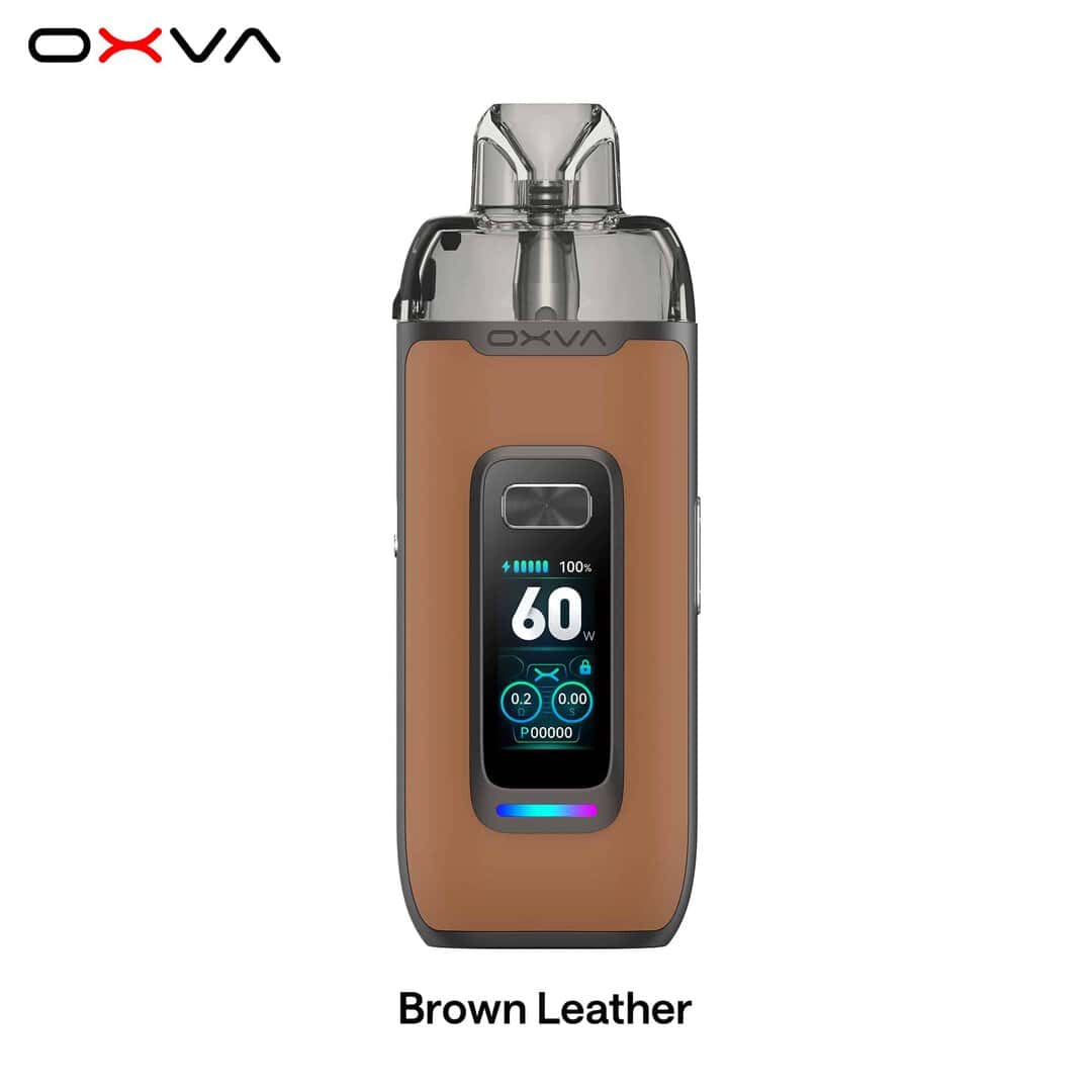 Brown Leather01 | Vapebazar Oxva Vprime Pod Kit - Blue Leather