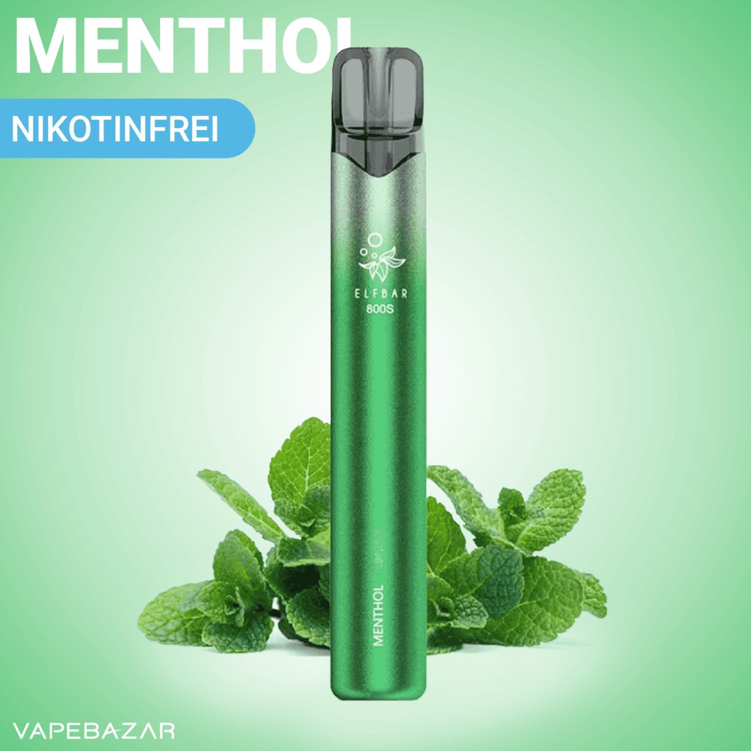 Elfbar 800 Nikotinfrei Menthol | Vapebazar Elfbar 800 Nikotinfrei Menthol