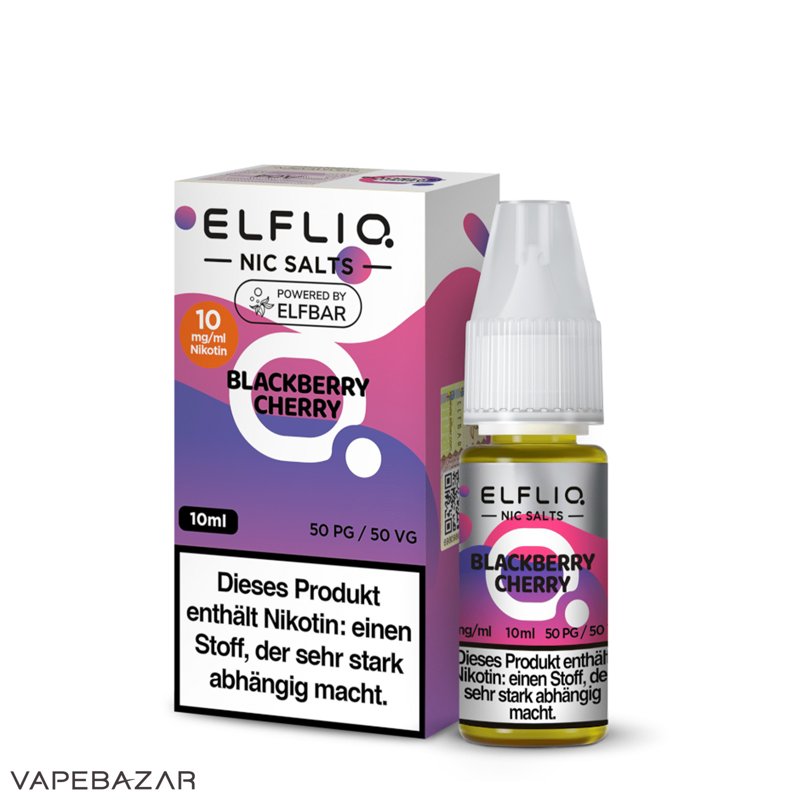 Elfliq Nic Salts Blackberry Cherry 10mg 3 1 | Vapebazar Elfliq Nikotinsalz Liquid – Blackberry Cherry 10Mg/Ml Nikotin