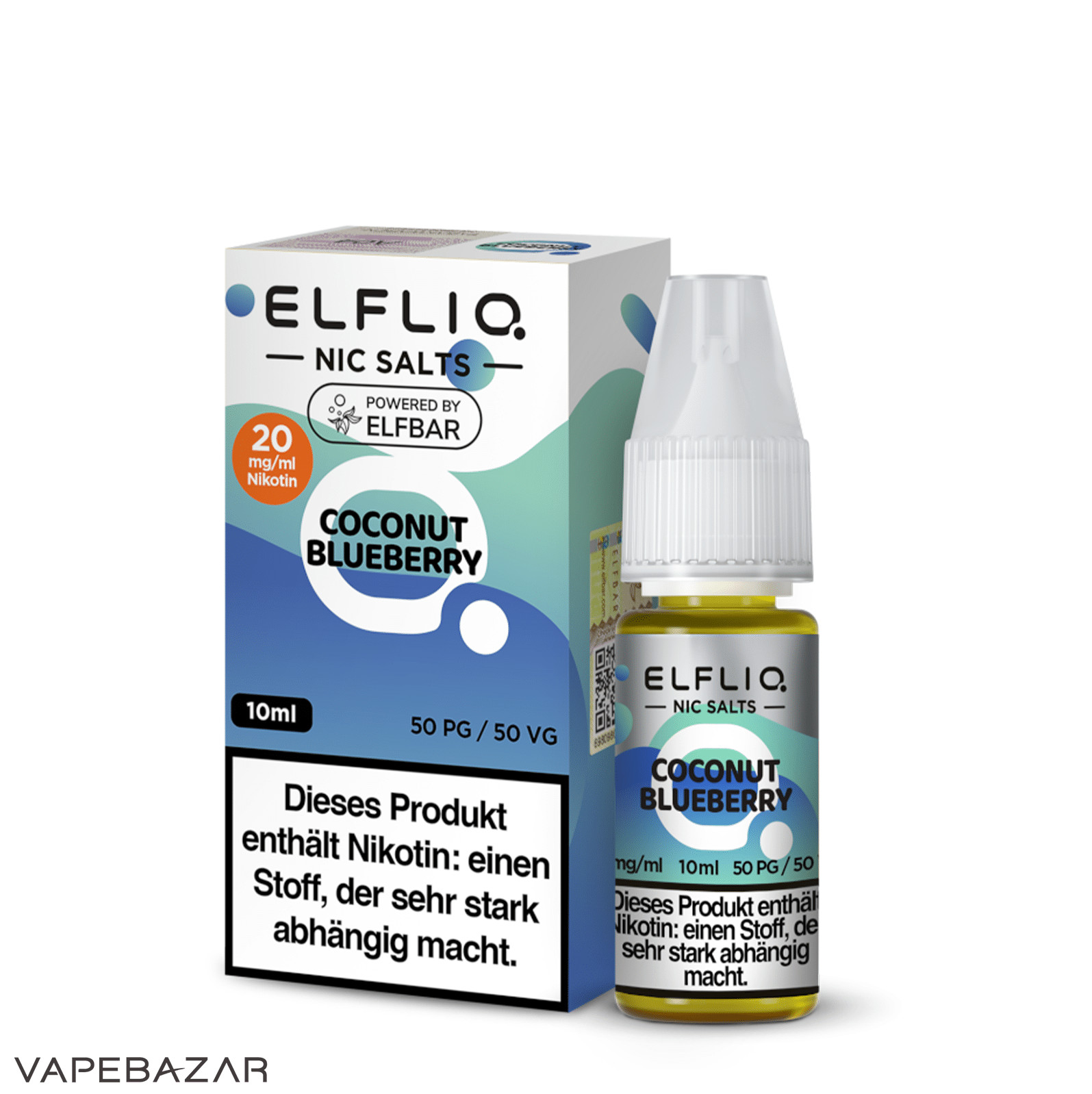 Elfliq Nic Salts Cococnut Blueberry 20mg 3 | Vapebazar Elfliq Nikotinsalz Liquid – Frozen Berries 20Mg/Ml Nikotin