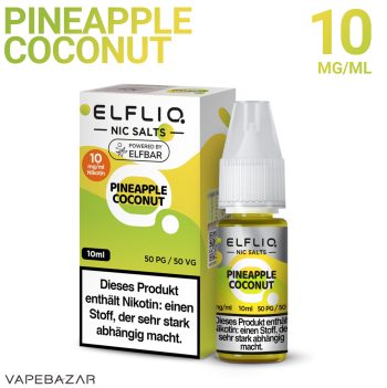 Elfliq Nikotinsalz Liquid – Pineapple Coconut 10mg/ml Nikotin