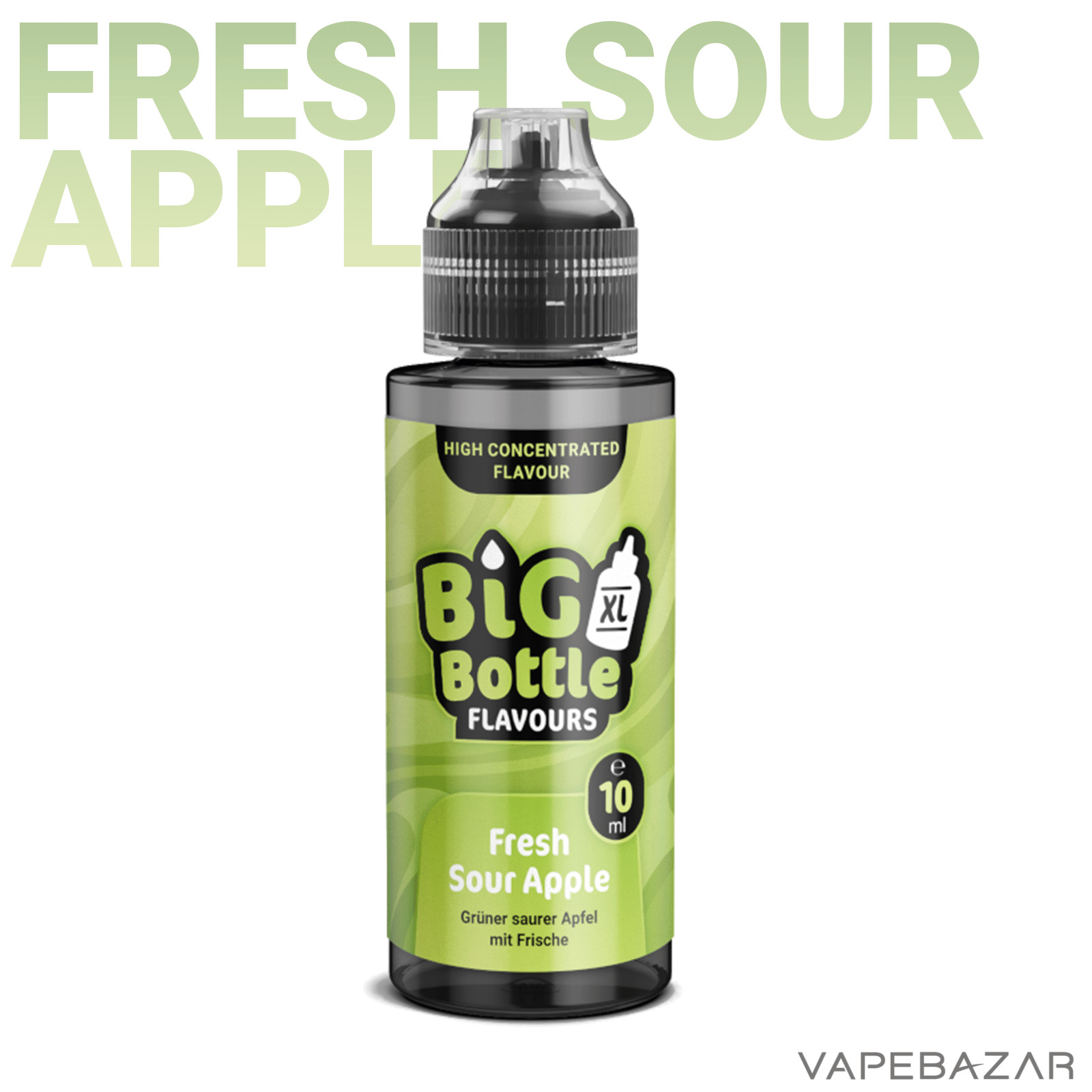FreshSourApple2 | Vapebazar Big Bottle - Einfach Fruchtig Frisch