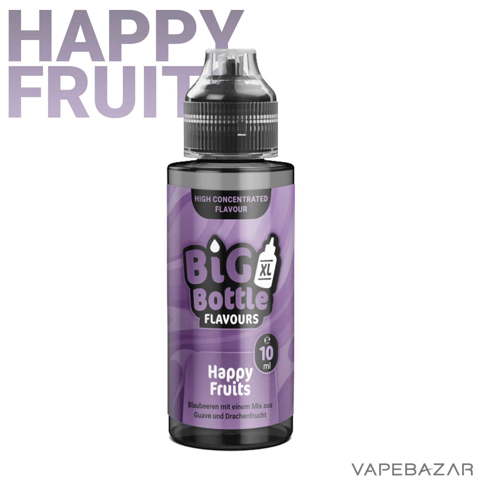 HappyFruits2 | Vapebazar Big Bottle - Einfach Fruchtig Frisch