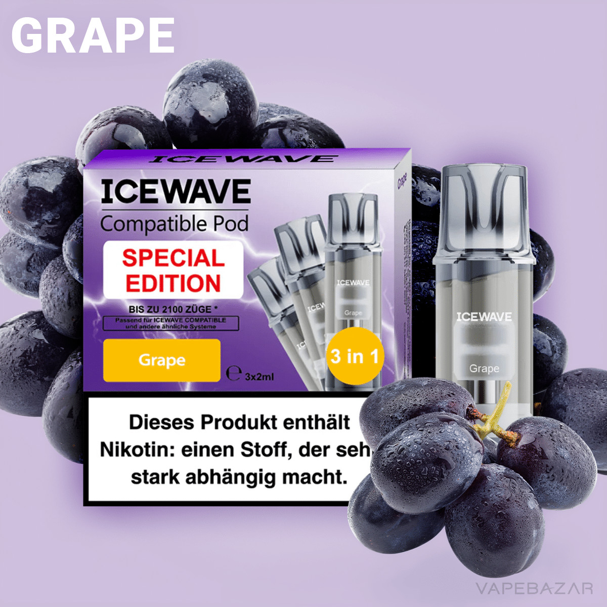 Icewave Pod Grape | Vapebazar Icewave Pod - Grape