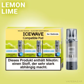 ICEWAVE Pod - Lemon Lime - 3er Pack