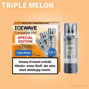 ICEWAVE Pod - Watermelon Ice - 3er Pack