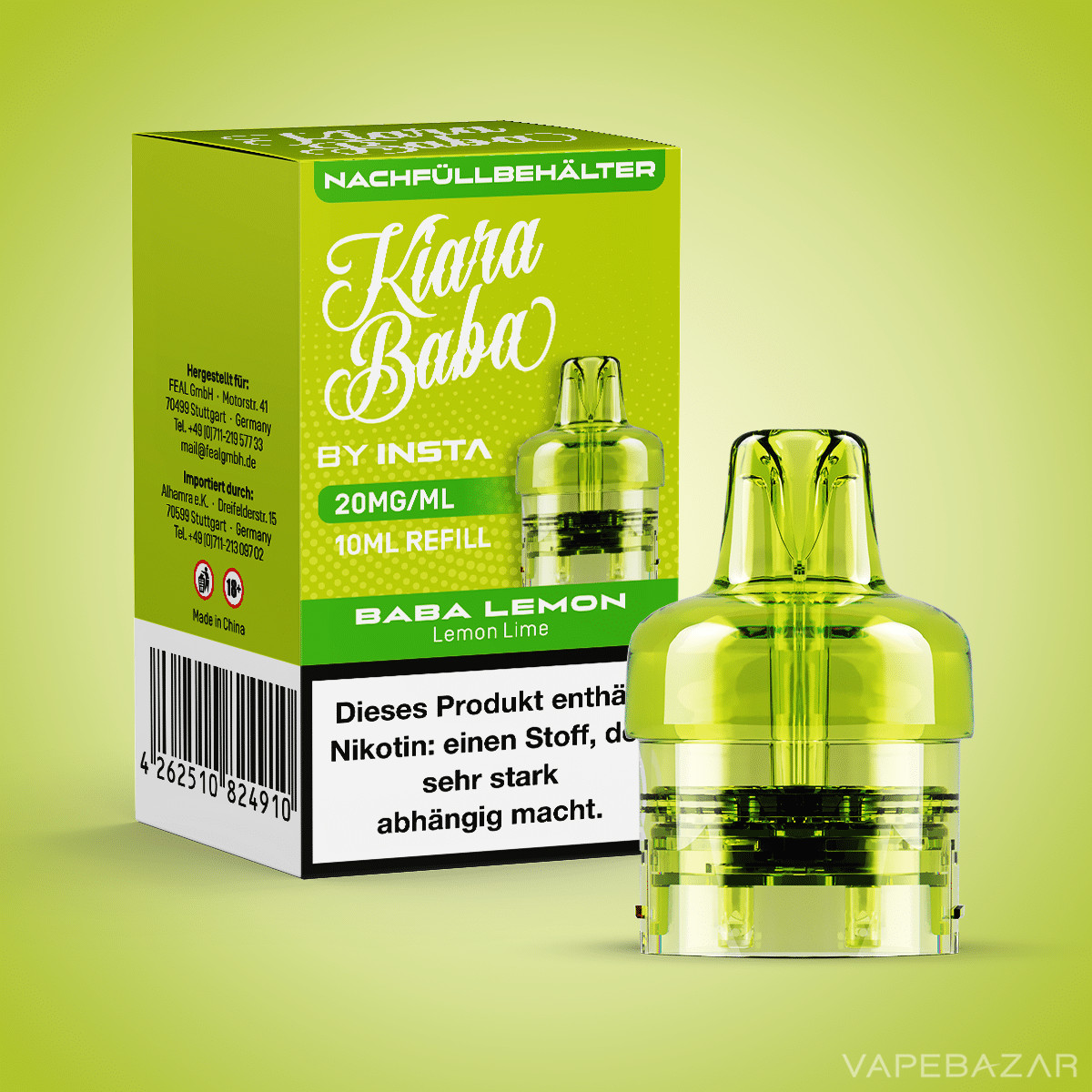 Kiara Baba Vape Pod - Baba Lemon