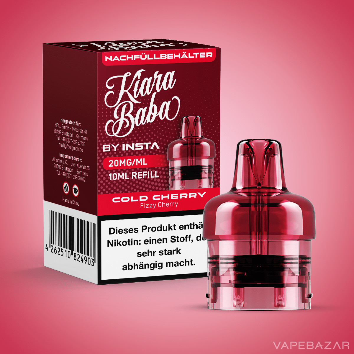 Kiara Baba Cold Cherry 2 | Vapebazar Kiara Baba Vape Pod - Cold Cherry