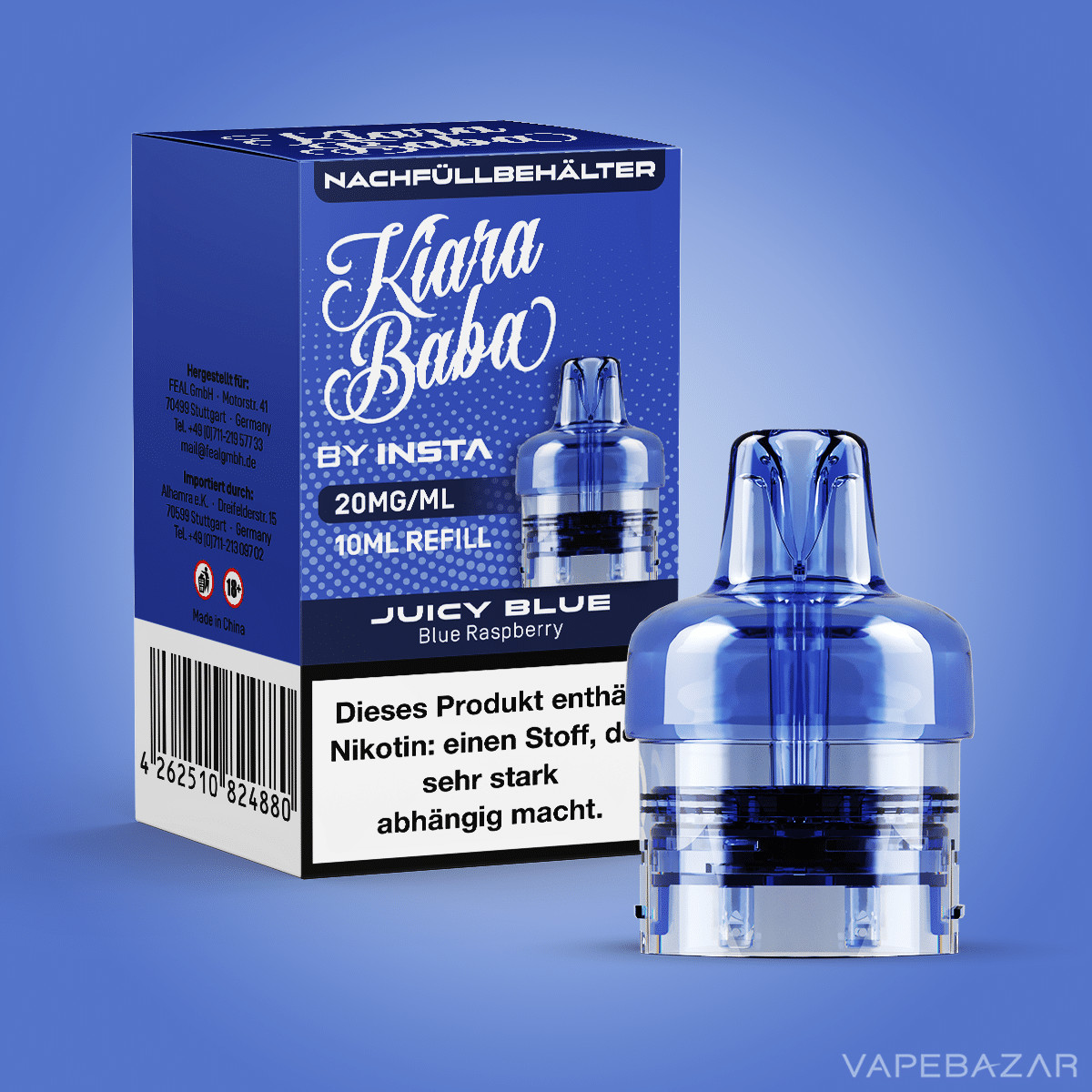 Kiara Baba Juicy Blue 2 | Vapebazar Kiara Baba Vape Pod - Juicy Blue – Bild 2