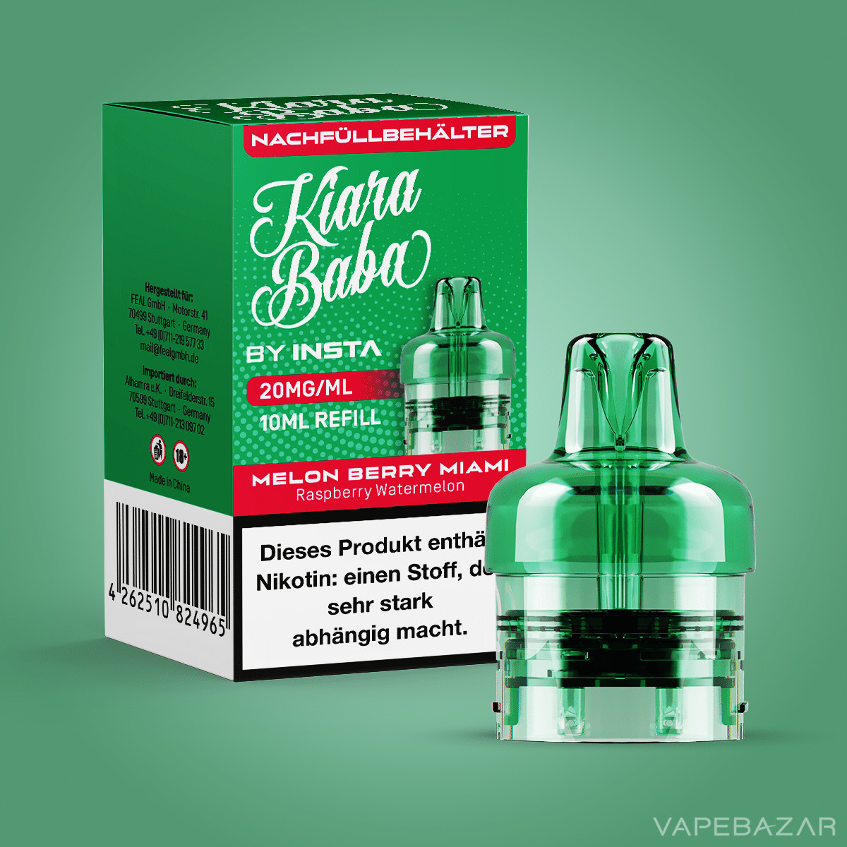 Kiara Baba Melon Berry Miami 2 | Vapebazar Kiara Baba Vape Pod - Melon Berry Miami