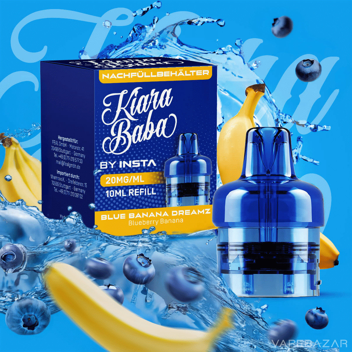 Kiara Baba Refill Pod Blue Banana Dreamz | Vapebazar Kiara Baba Refill Pod Blue Banana Dreamz