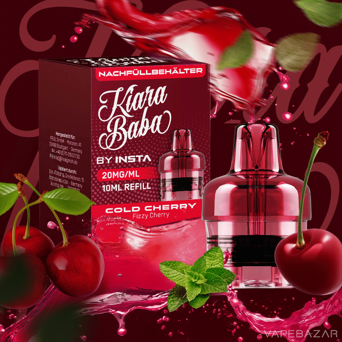 Kiara Baba Refill Pod Cold Cherry | Vapebazar Kiara Baba Refill Pod Cold Cherry