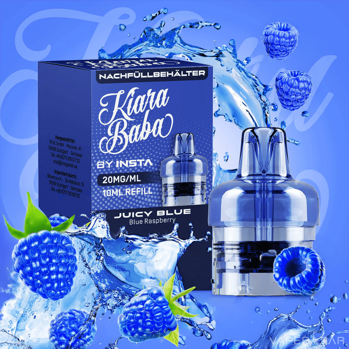Kiara Baba Refill Pod Juicy Blue | Vapebazar Kiara Baba Refill Pod Juicy Blue