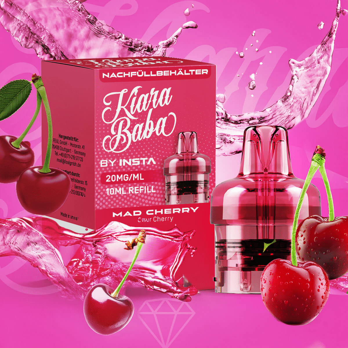 Kiara Baba Refill Pod Mad Cherry | Vapebazar Kiara Baba Refill Pod Mad Cherry