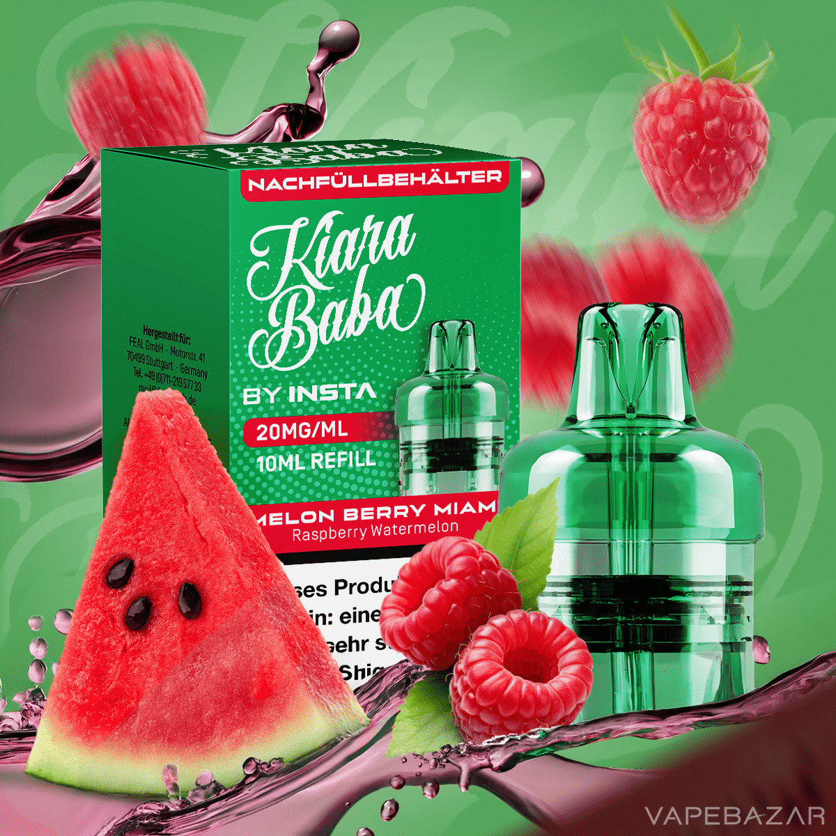 Kiara Baba Refill Pod Melon Berry Miami Kopie | Vapebazar Kiara Baba Refill Pod Melon Berry Miami Kopie