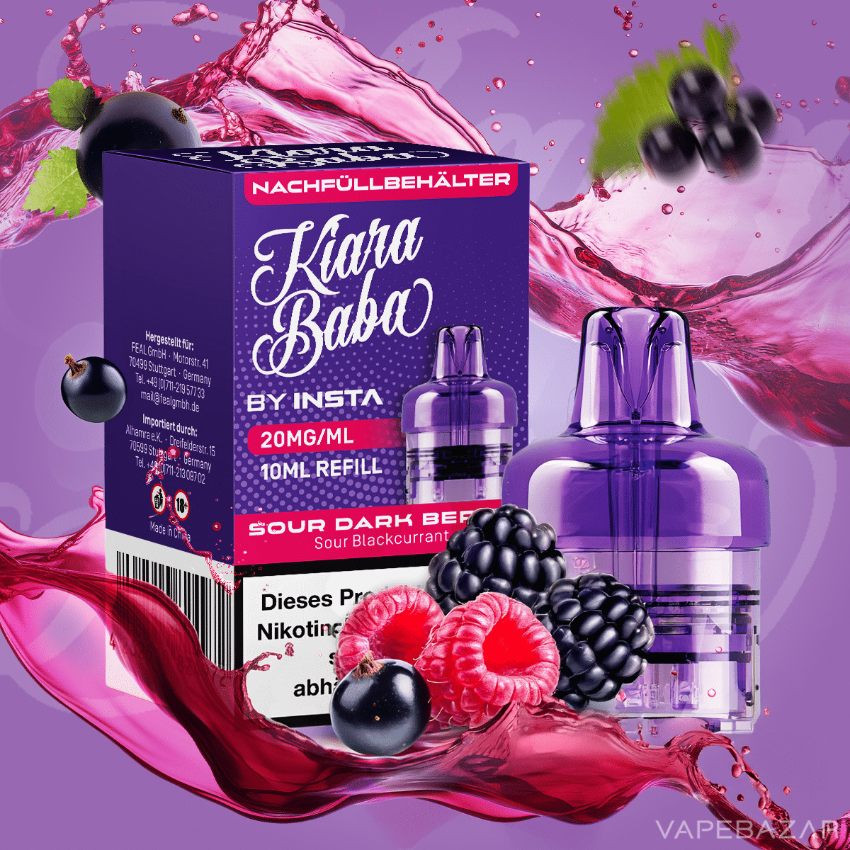 Kiara Baba Refill Pod Sour Dark Berries | Vapebazar Kiara Baba Refill Pod Sour Dark Berries