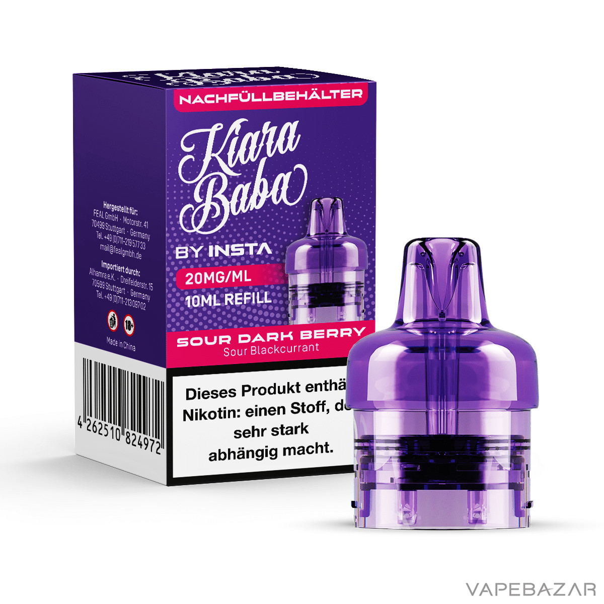 Kiara Baba Sour Dark Berry 3 | Vapebazar Kiara Baba Vape Pod - Sour Dark Berry