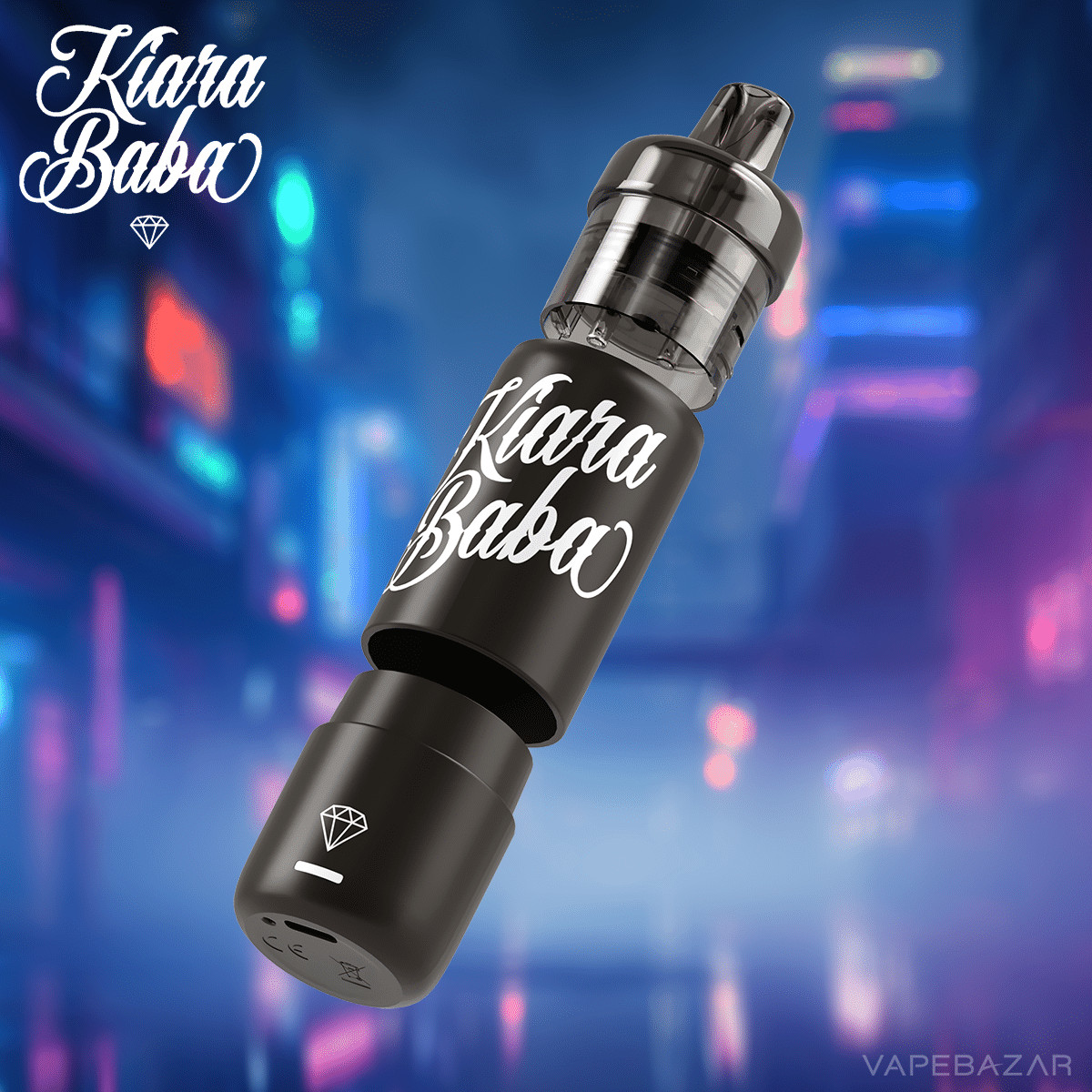 Kiara Baba bright pure black | Vapebazar Kiara Baba Bright Pure Black_
