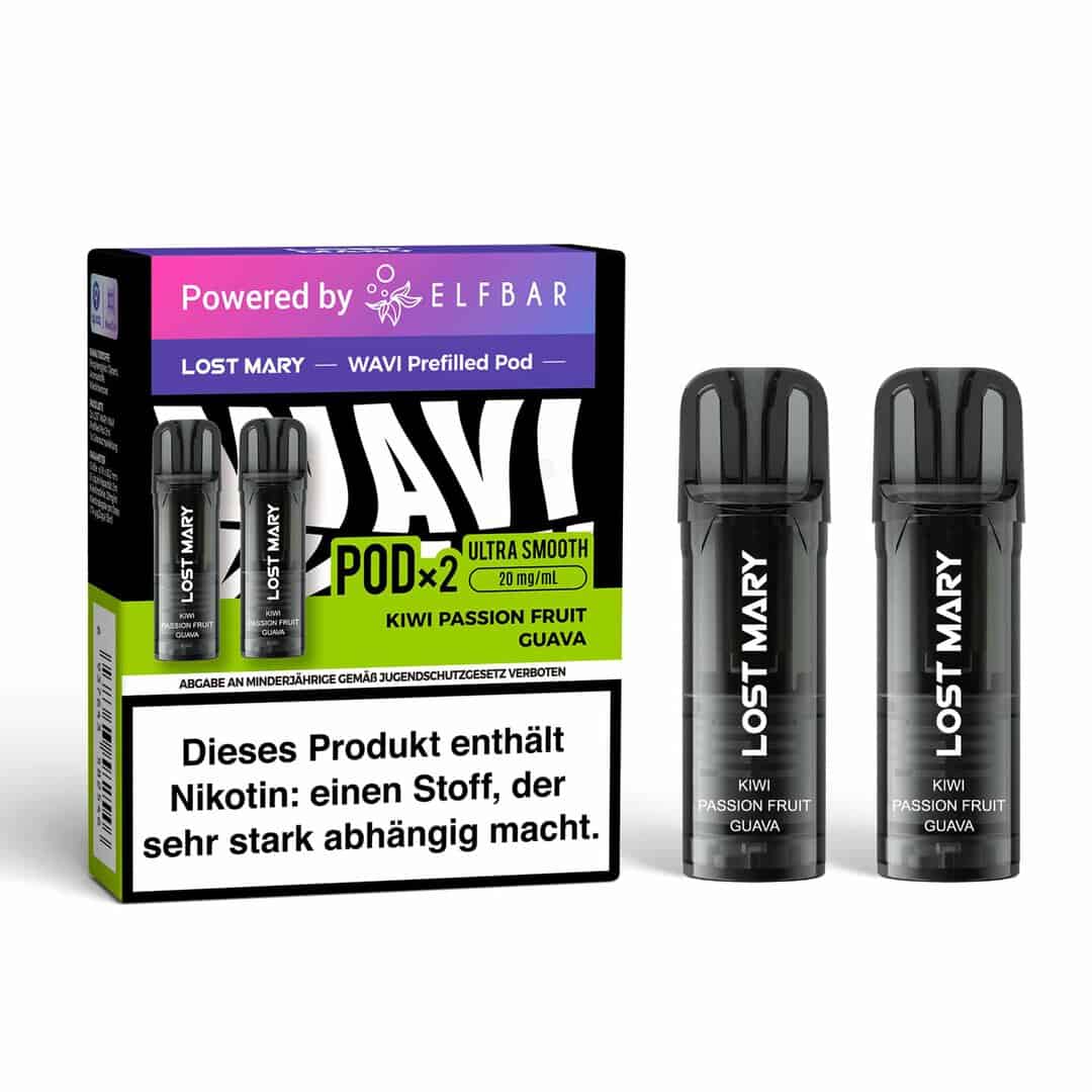 Kiwi Passion Fruit Guava 2 | Vapebazar Elfbar Lost Mary Wavi - Prefilled Pod - Kiwi Passion Fruit Guava