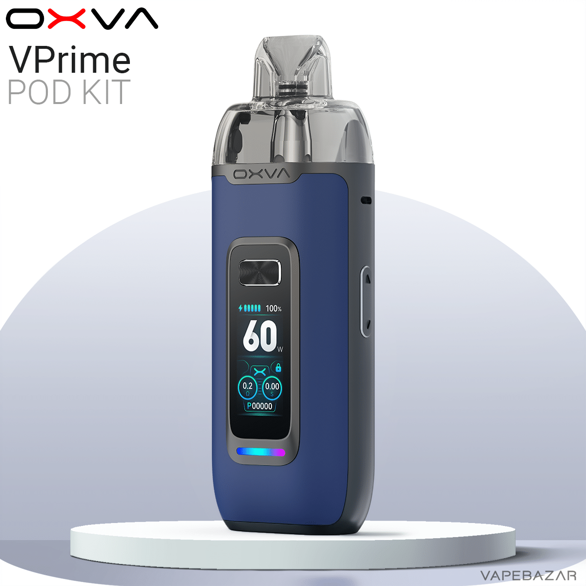 OXVA VPrime Blue Leather | Vapebazar Oxva Vprime Blue Leather