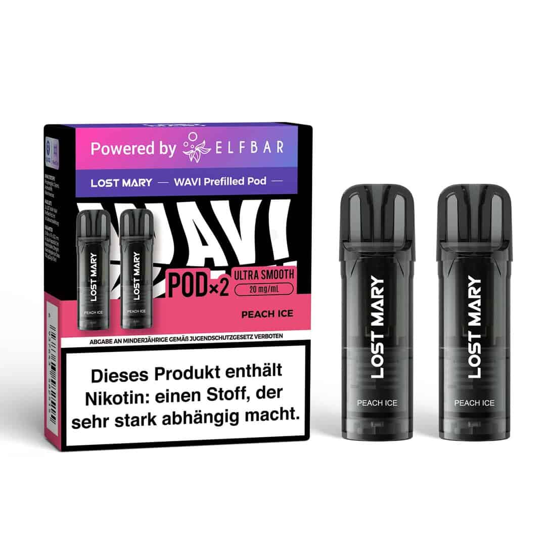 Peach Ice | Vapebazar Elfbar Lost Mary Wavi - Prefilled Pod - Peach Ice