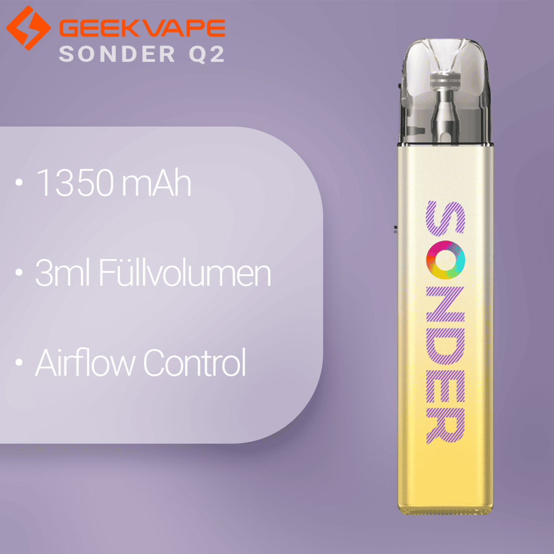 Sonder Q2 Fizzy Lemon 2 | Vapebazar Geekvape - Sonder Q2 Kit - Fizzy Lemon