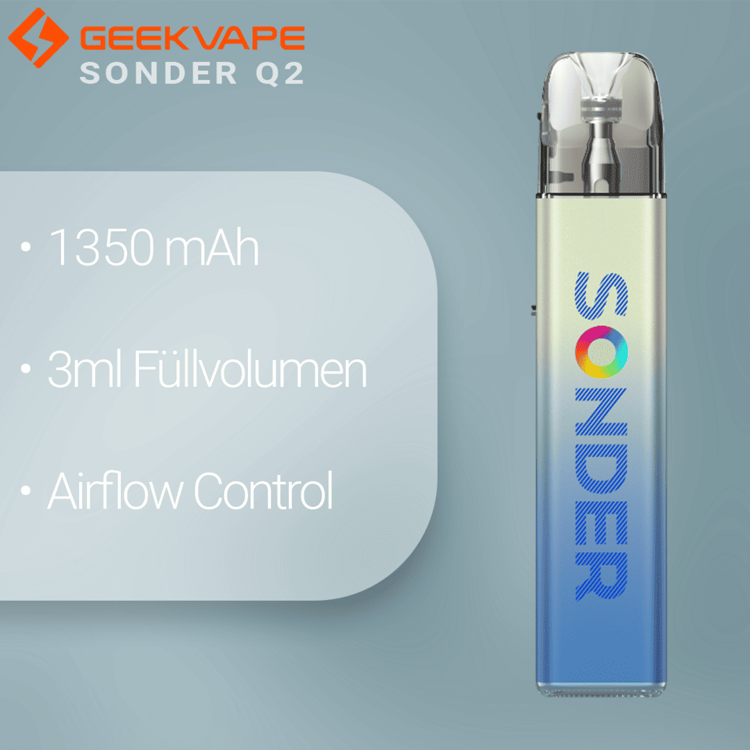 Sonder Q2 Fizzy Mint 2 | Vapebazar Geekvape - Sonder Q2 Kit - Fizzy Mint – Bild 2
