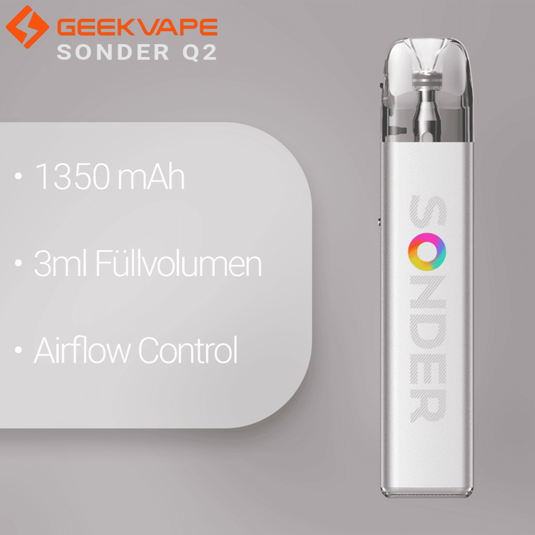 Sonder Q2 Moonlight Silver 2 | Vapebazar Geekvape - Sonder Q2 Kit - Moonlight Silver