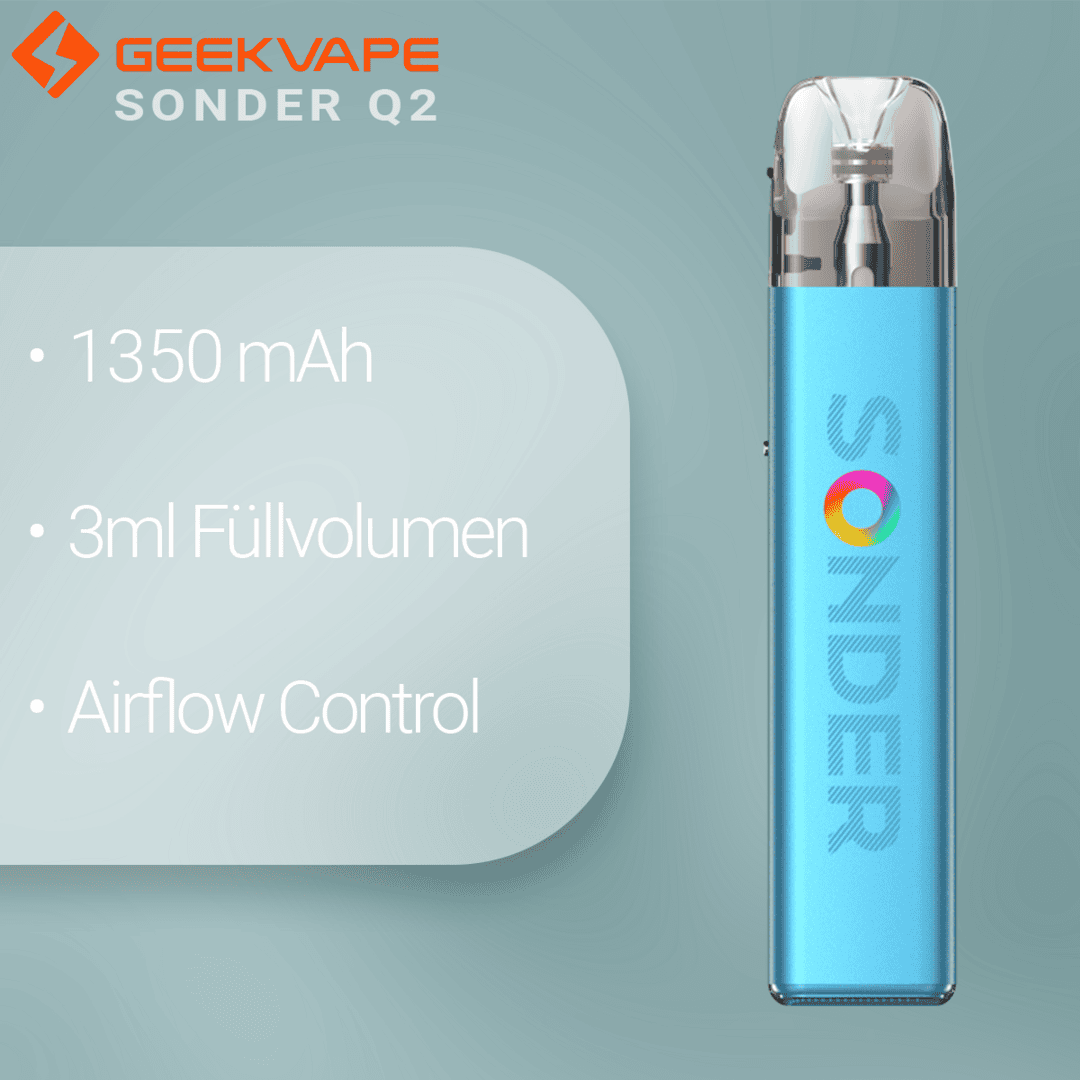 Sonder Q2 Ocean Blue 2 | Vapebazar Geekvape - Sonder Q2 Kit - Ocean Blue