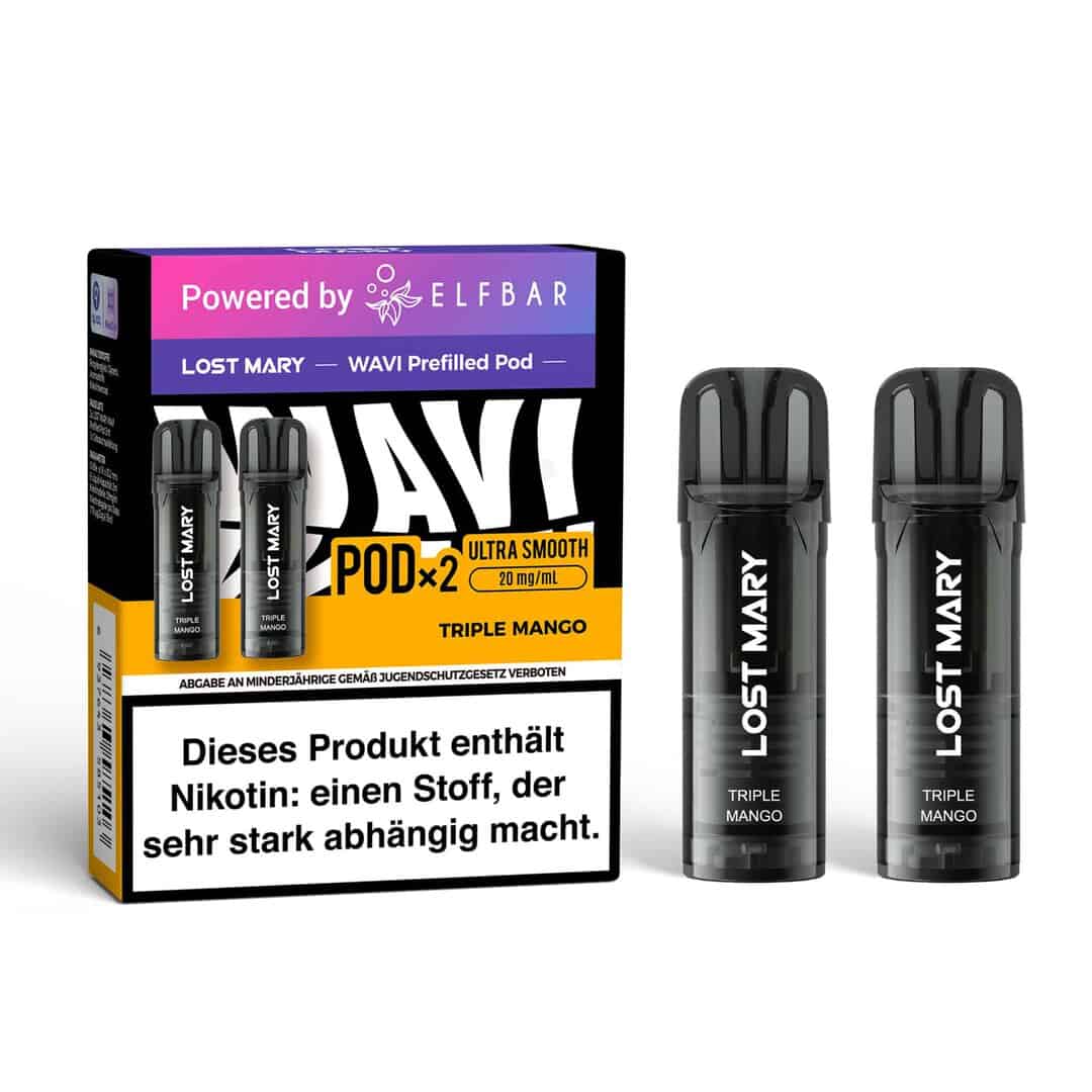 Triple Mango | Vapebazar Elfbar Lost Mary Wavi - Prefilled Pod - Triple Mango