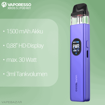 Vaporesso Xros 5 Pod Kit - Lavendar 2