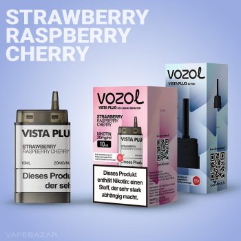 Vozol Vista Plug EZ Pod Set - Strawberry Raspberry Cherry