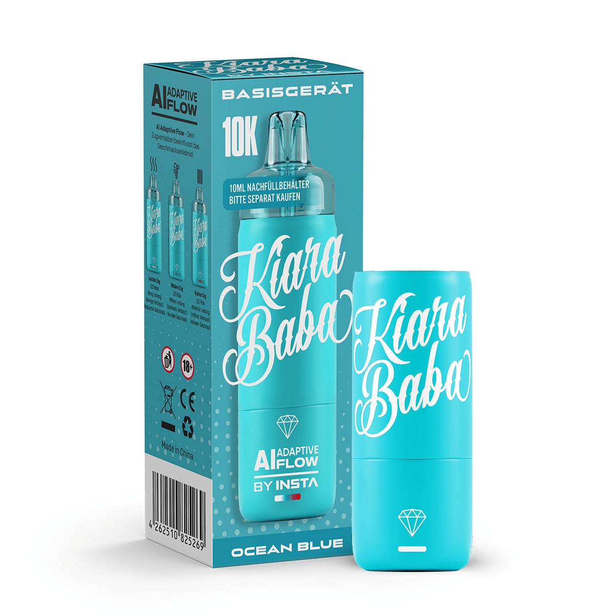 | Vapebazar Kiara Baba Vape Akku - Ocean Blue