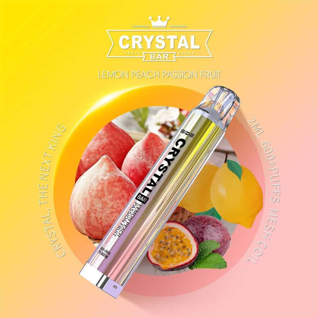 ske crystal bar 600 2 nik lemon peach passionfruit 60654 | Vapebazar Ske Crystal Bar 600