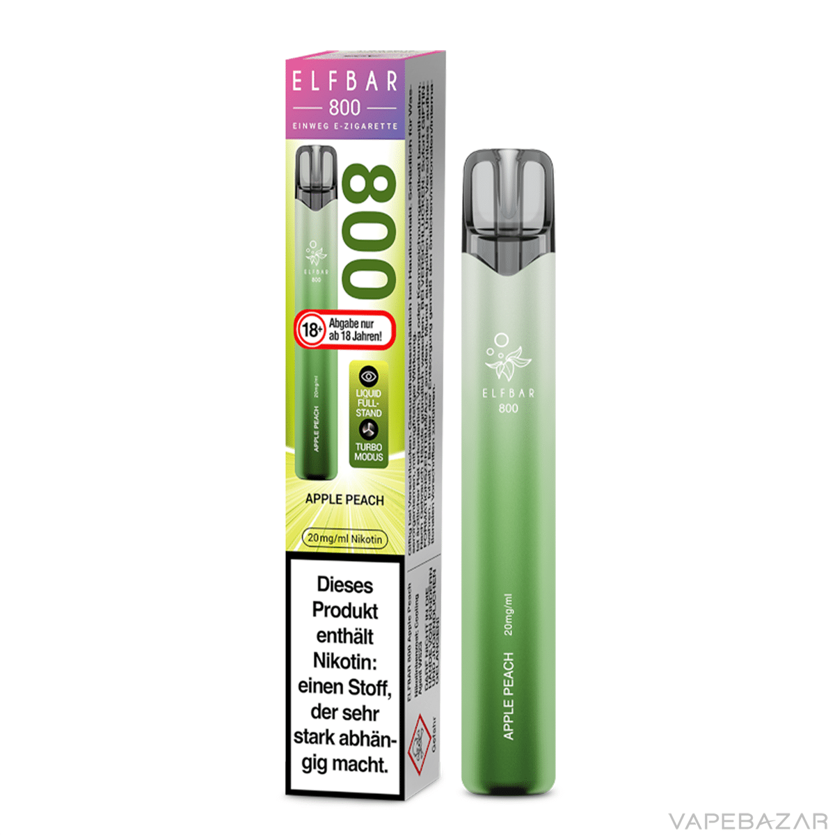 Elfbar 800 Apple Peach 3 | Vapebazar Elf Bar 800 - Apple Peach