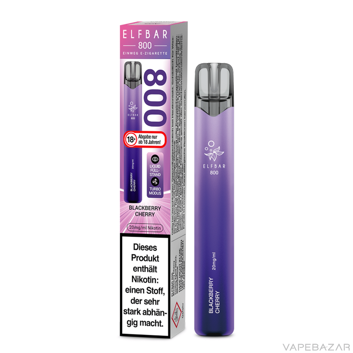 Elfbar 800 Blackberry Cherry 3 | Vapebazar Elf Bar 800 - Blackberry Cherry – Bild 3