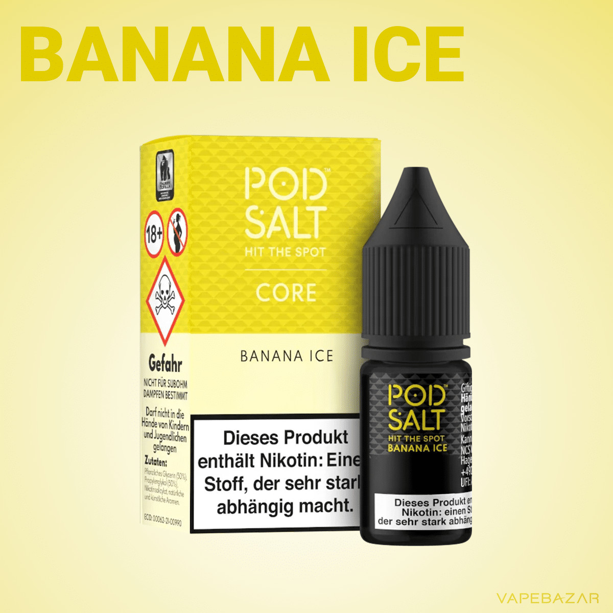 Pod Salt Core Banana Ice 2 | Vapebazar Podsalt Core - Banana Ice