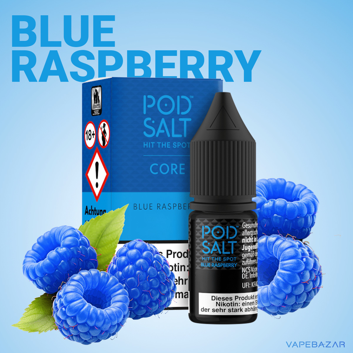 Pod Salt Core Blue Raspberry | Vapebazar Podsalt Core - Blue Raspberry