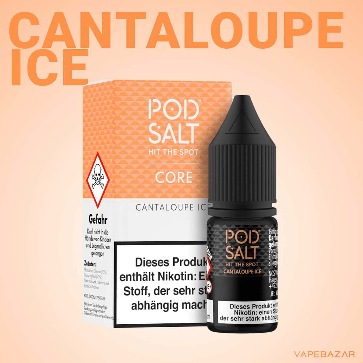 Pod Salt Core Cantaloupe Ice 2 | Vapebazar Podsalt Core - Cantaloupe Ice