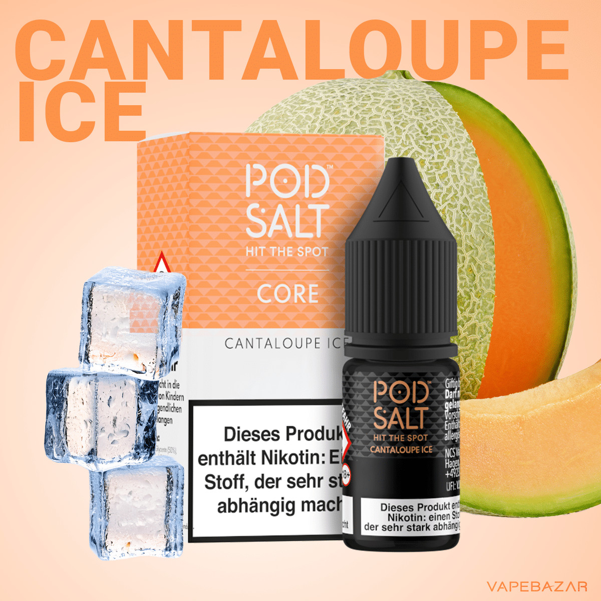 Pod Salt Core Cantaloupe Ice | Vapebazar Podsalt Core - Cantaloupe Ice