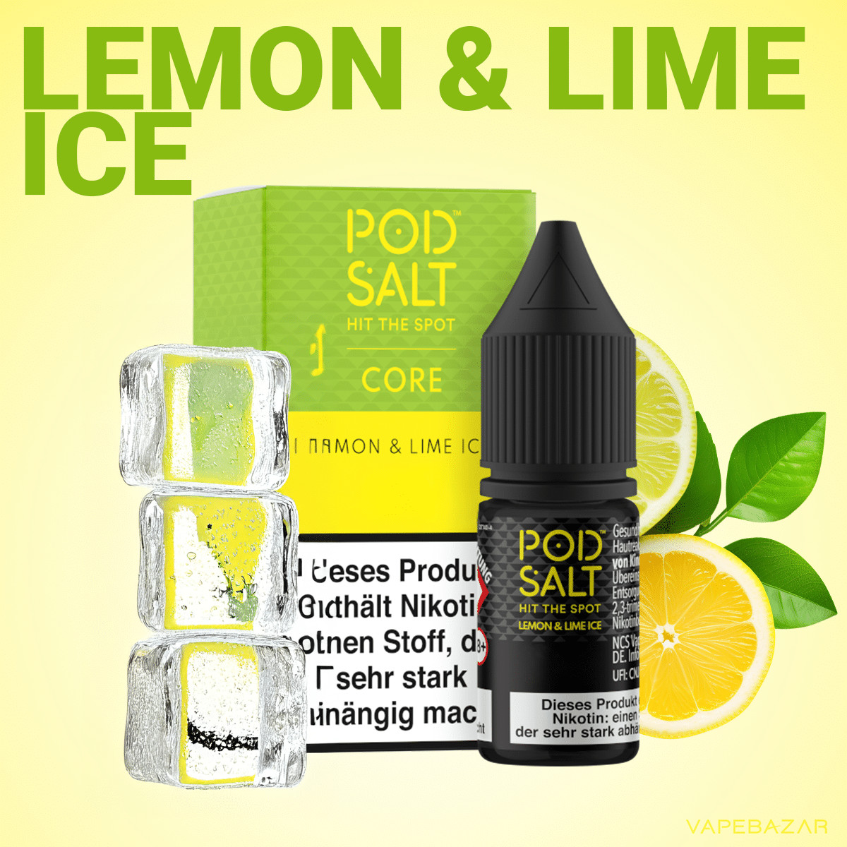 Pod Salt Core Lemon Lime Ice | Vapebazar Podsalt Core - Lemon &Amp; Lime Ice