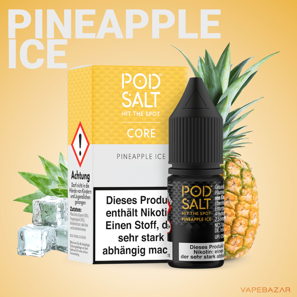 Pod Salt Core Pineapple Ice | Vapebazar Pod Salt Core - Pineapple Ice