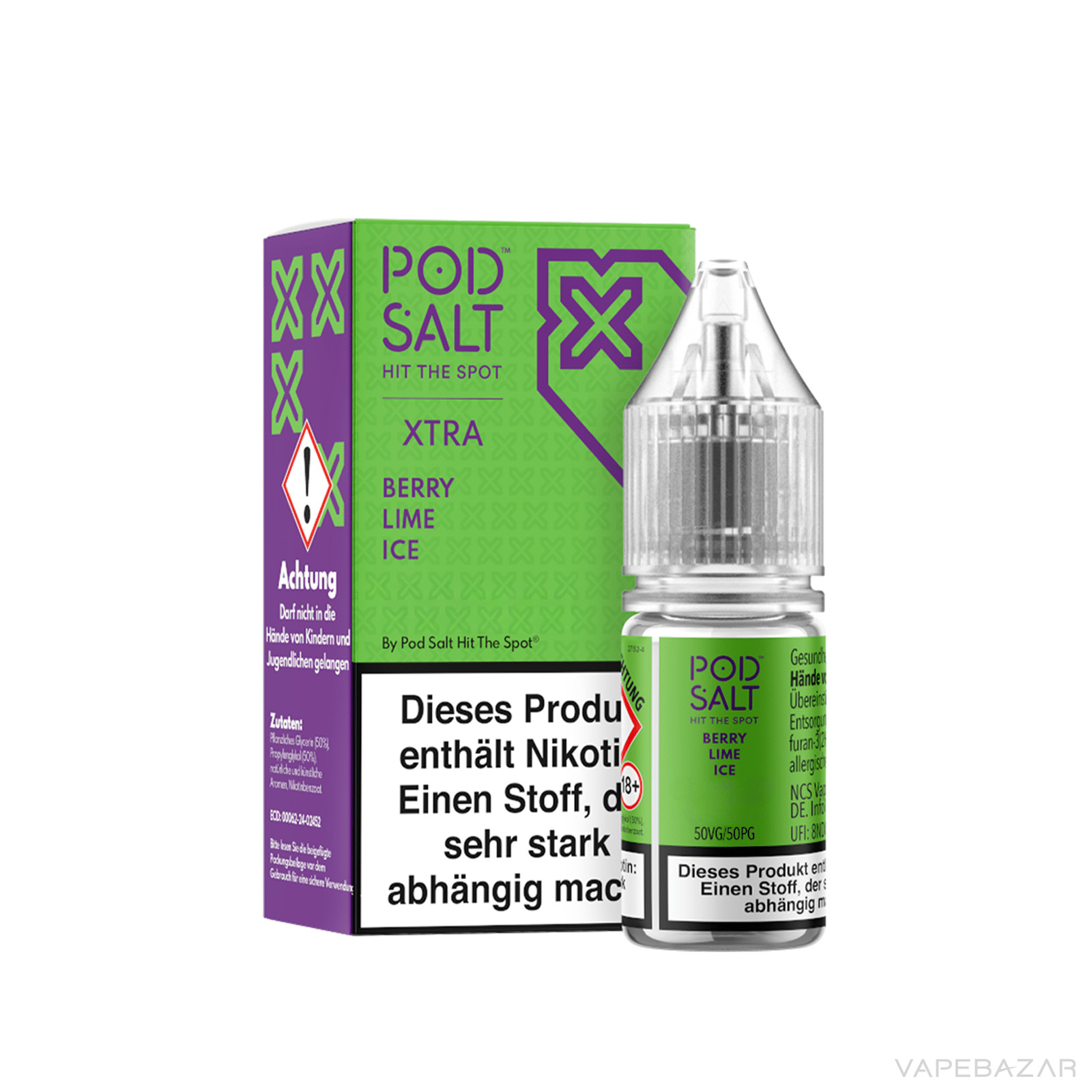Pod Salt X Berry Lime Ice 3 | Vapebazar Pod Salt X Nikotinsalz Liquid - Berry Lime Ice
