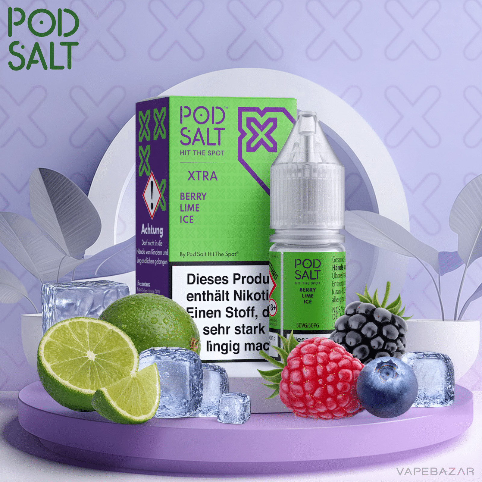 Pod Salt X Berry Lime Ice | Vapebazar Pod Salt X Berry Lime Ice