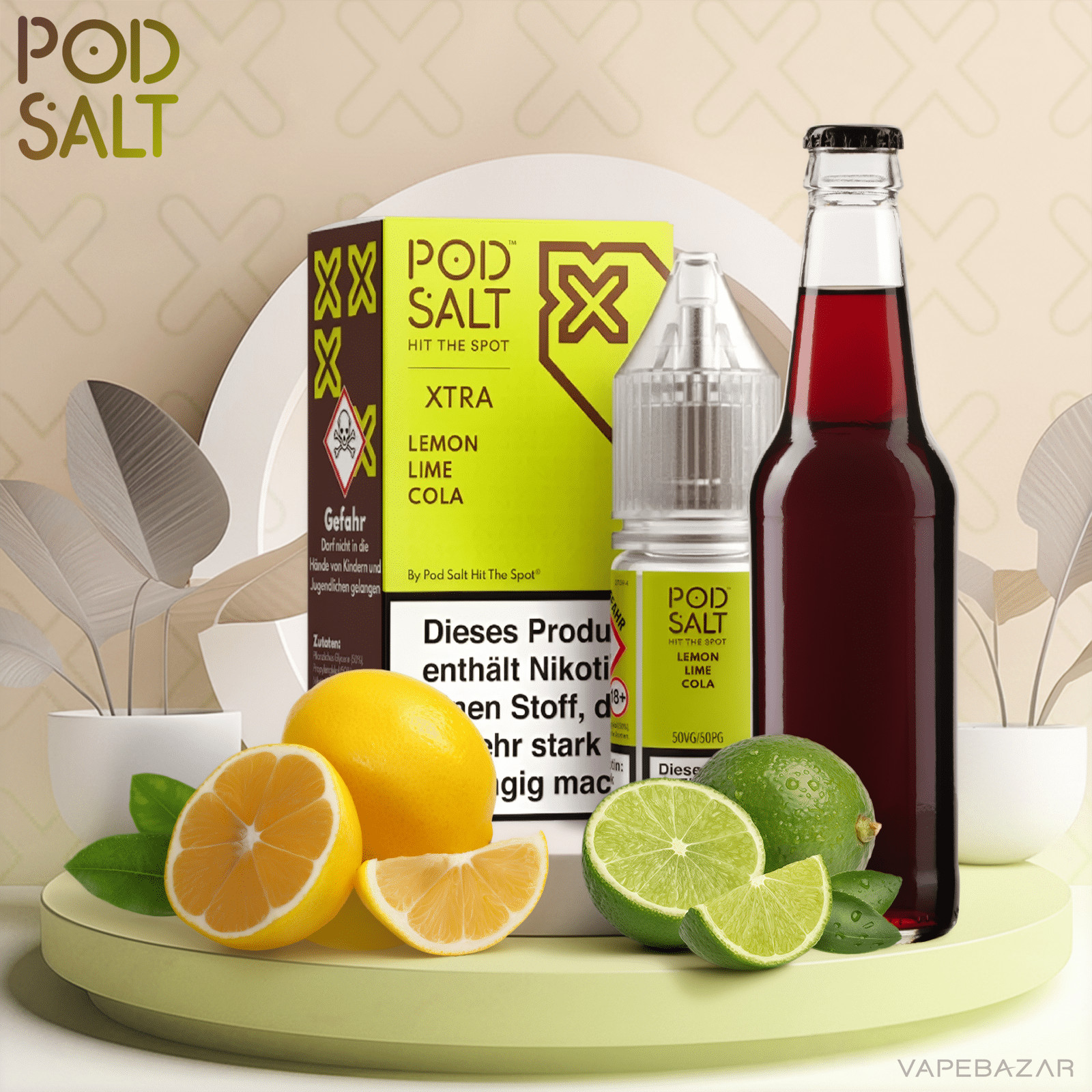 Pod Salt X Lemon Lime Cola | Vapebazar Pod Salt X Lemon Lime Cola