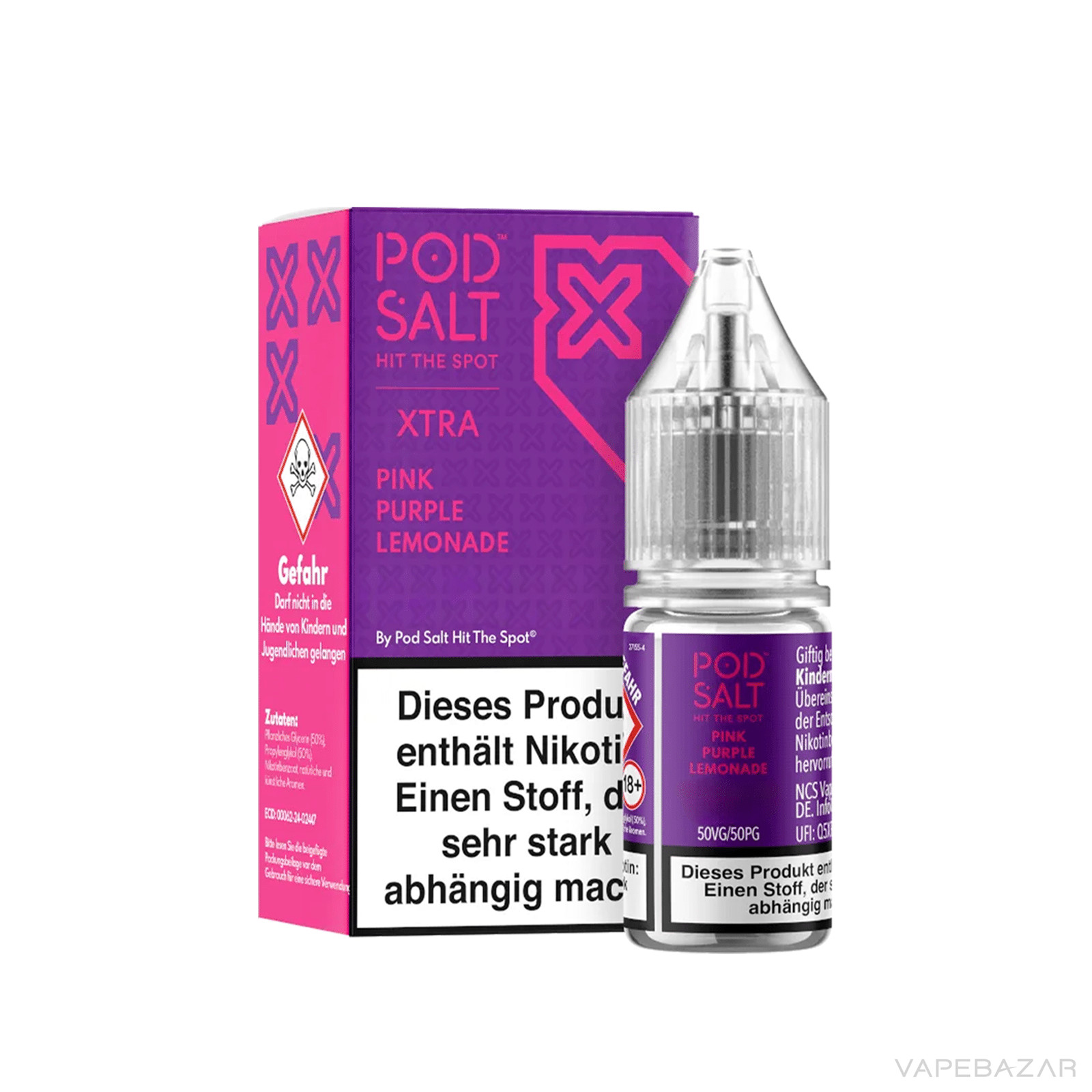 Pod Salt X Pink Purple Lemonade 3 | Vapebazar Pod Salt X Nikotinsalz Liquid - Pink Purple Lemonade