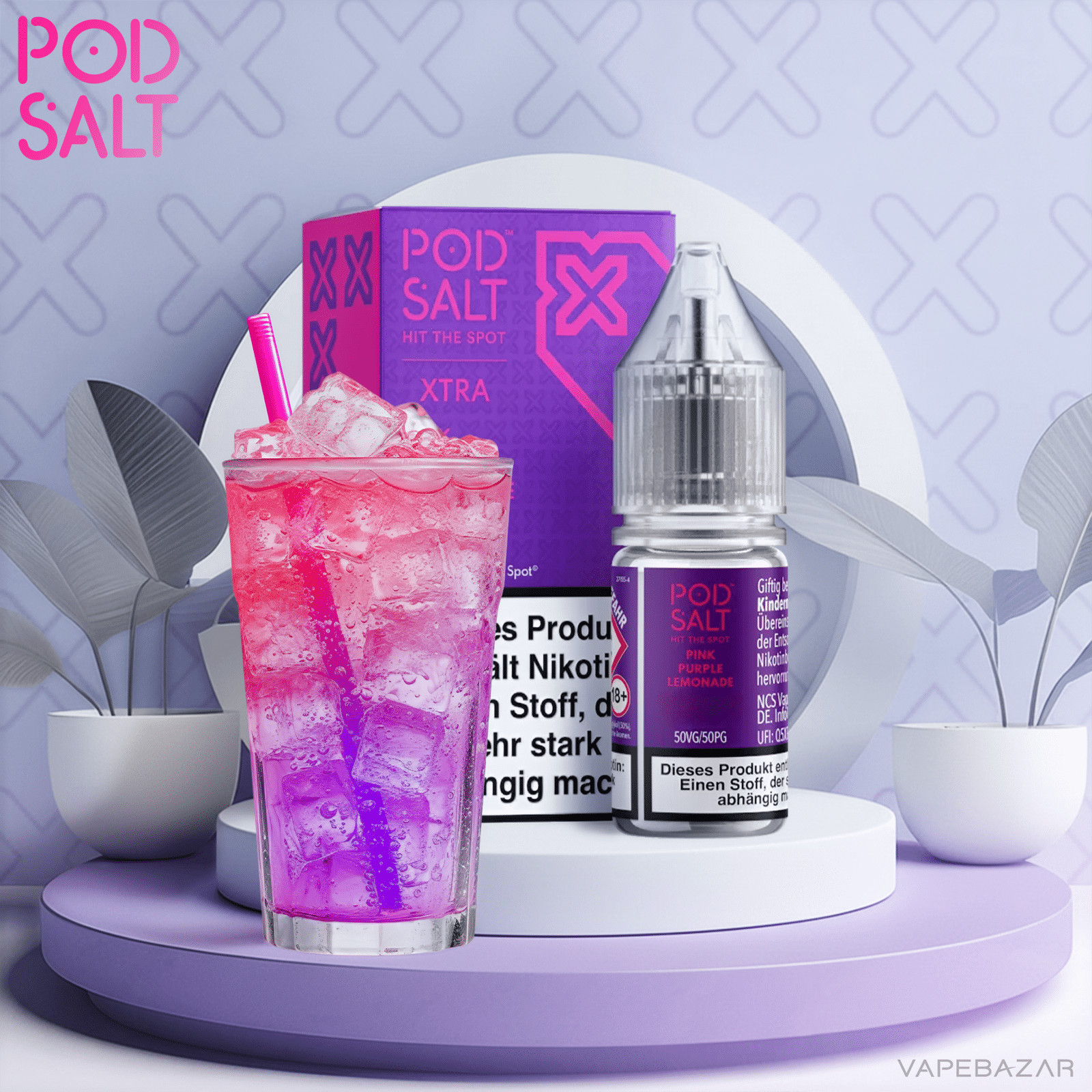 Pod Salt X Triple Pink Purple Lemonade | Vapebazar Pod Salt X Triple Pink Purple Lemonade
