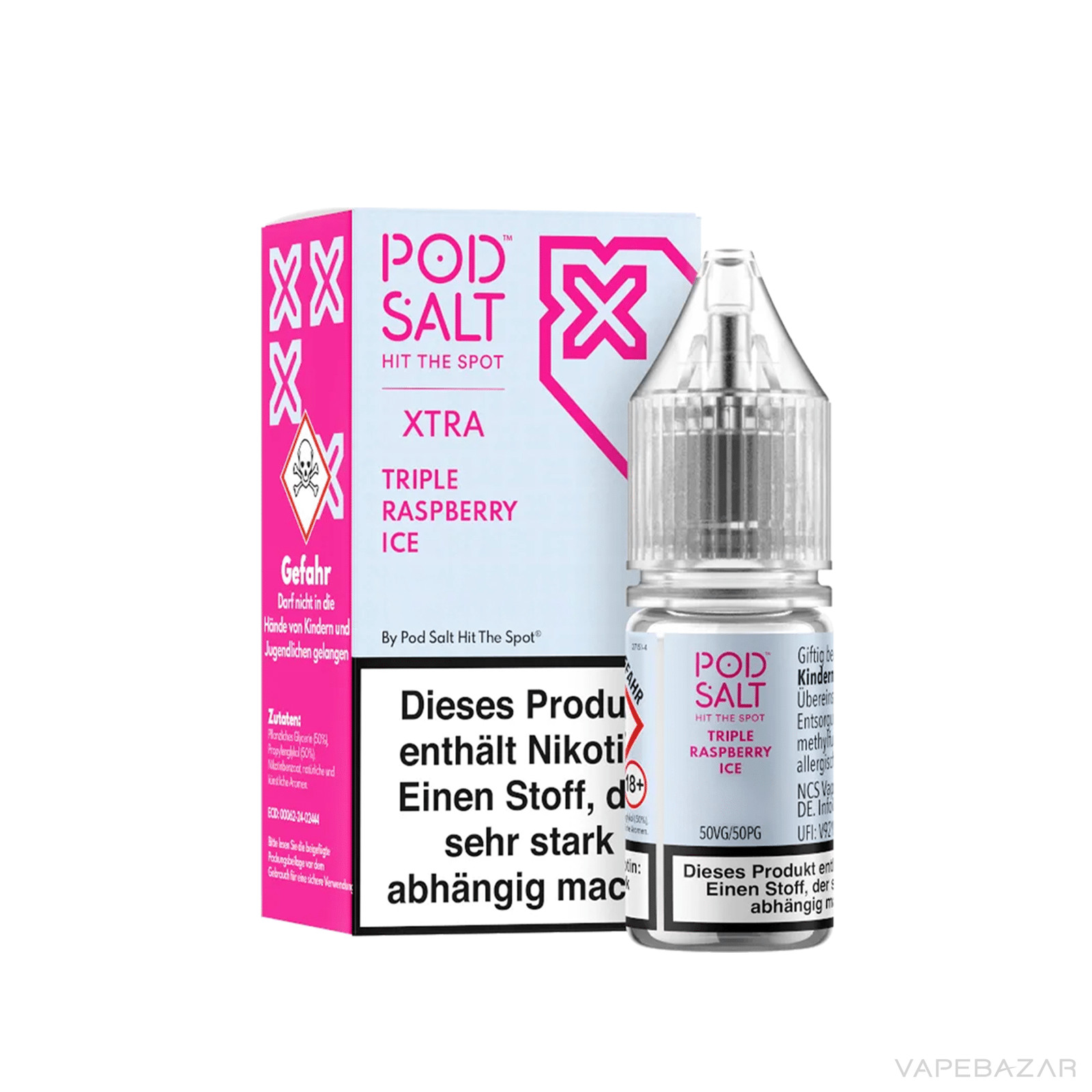 Pod Salt X Triple Raspberry Ice 3 | Vapebazar Pod Salt X Nikotinsalz Liquid - Triple Raspberry Ice