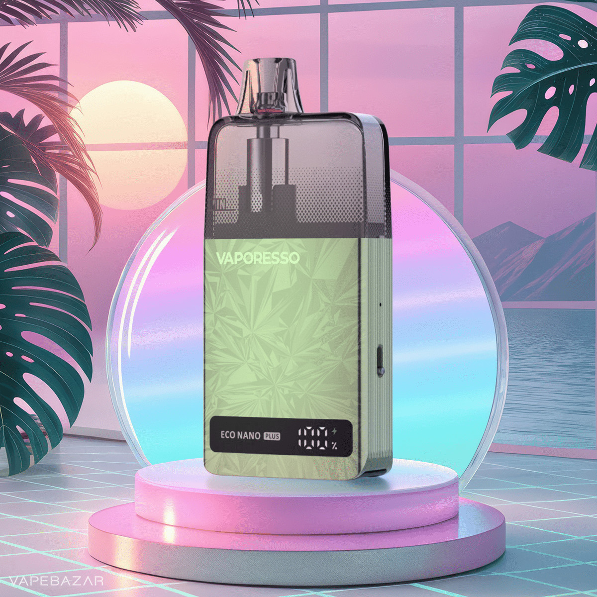 Vaporesso Eco Nano Plus Grape Green | Vapebazar Vaporesso Eco Nano Plus - Midnight Black