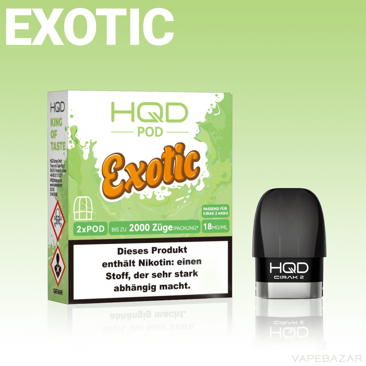 Hqd Pod 2 Exotic 2 | Vapebazar Hqd Cirak 2 Pods - Pineapple